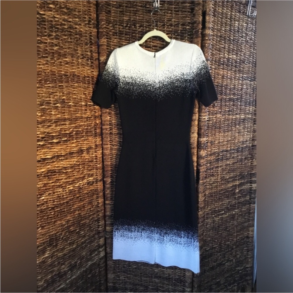 OSCAR DE LA RENTA SHORT SLEEVE DRESS BACK HIDDEN ZIP SIZE MEDUIM VIRGIN WOOL - Picture 5 of 15